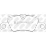 Pastillas De Freno Porsche Panamera 3.6 2019 Nibk Trasera Porsche Panamera