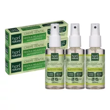 Kit 3 Desodorante + 3 Creme Dental Boni Natural