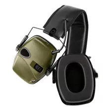 Abafador Auricular Eletrônico Protetor De Tiro Esportivo Cor Verde Militar