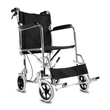 Silla De Ruedas Transporte Acero Cromado Ledesma 976abj - 43