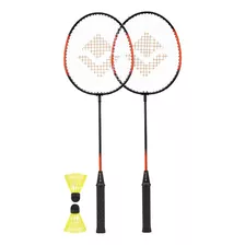 Kit Badminton Vollo 2 Raquetes E 2 Petecas 