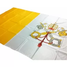 Bandera Papal Vaticano Con Escudo *60x90cm* Oficial Reforzad