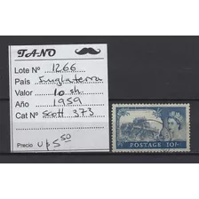 Lote1266 Inglaterra 10 Shilling Año 1959 Scott# 373