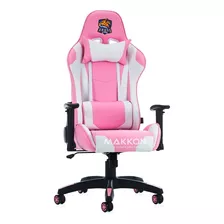 Cadeira Gamer Preta E Rosa Mk-8062pr - Makkon