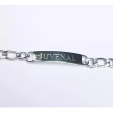 Pulsera Acero Quirúrgico Ajustable Grabada Personalizada. 