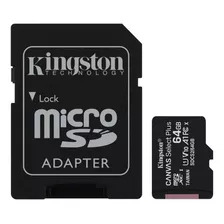 Tarjeta De Memoria Microsd Kingston Canvas Select Plus 64gb