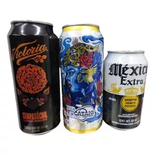 3 Latas Corona Victoria Montejo Xmatkuil Cempasuchil Mexico