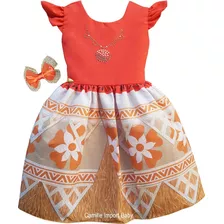 Vestido Moana Festa Luxo E Bico De Pato Promoção 