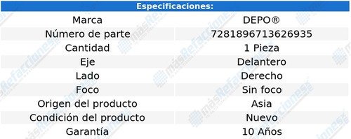 Cuarto Delantero Derecho S/foco Bronco De 1984 A 1988 Depo Foto 4