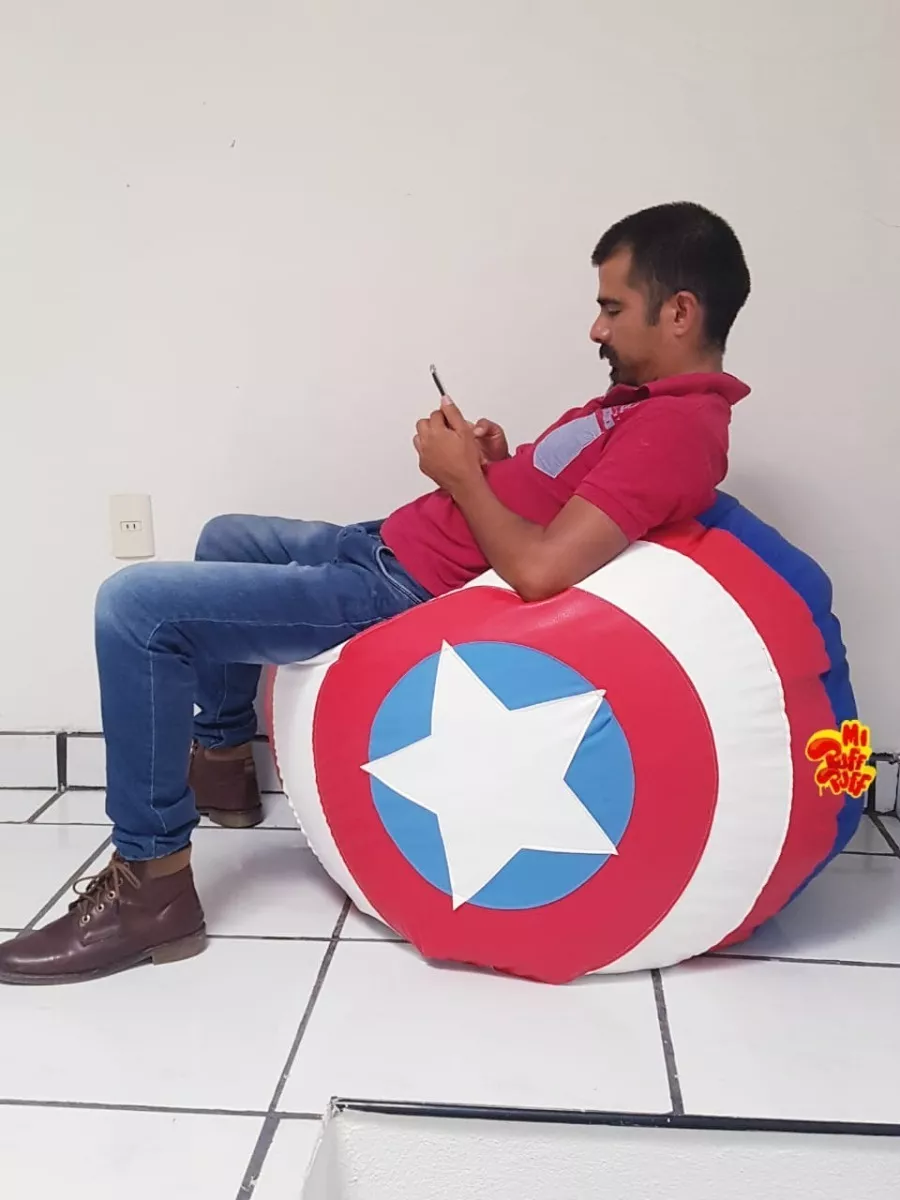Puff Sillon Capitán America Escudo
