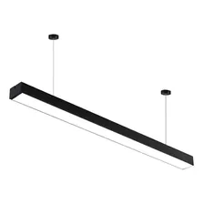 Lámpara Lineal Barra Led Colgante 36w Luz Neutra 4000k Color Negro