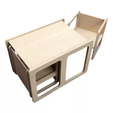 Combo Mesa Y Silla Evolutiva Estilo Montessori