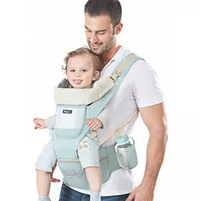 Mochila Portabebé Ergonómica 6 En 1 Multifuncional Color Verde