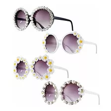 Lentes De Sol - 4 Piezas Daisy Gafas De Sol Daisy Flower Gaf