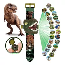 Kit Com 30 Relógio Dinossauro Projetor Infantil Tiranossauro