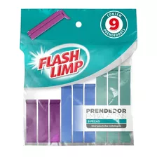 Prendedor Para Embalagens Lav3796 9 Peças Flashlimp Cor Colorido