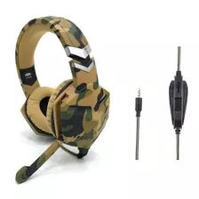 Headfone Gamer Dex Df-508 Camuflado P3 Microfone Ps4 Xbox