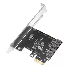 Placa De Expansão Pcie To Asm1061 Pcie Para 2 Portas Sata3.0