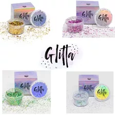 Glitta Freestyle Simple Glitter Particula Gruesa Artistico