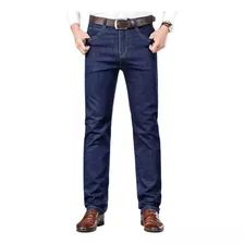 Calça Jeans Reforçado Masculina Azul Básica Serviço Uniforme