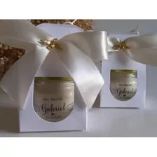 Kit Velas Aromáticas Personalizado P/ Batizado Perfuma. 20un