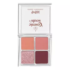 Paleta De Sombras 4 Tonos Alta Pigmentacion Shimmer Matte