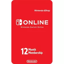 Nintendo Switch Online Membresia 12 Meses [ Código Digital ]