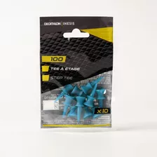 Tees De Plástico (golf) Pack X 10uds, 12mm, Color Azul