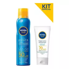 Nivea Sun Spray Protect & Toque Seco Fps50+antissinais Fps70
