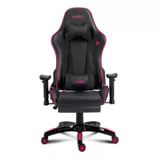 Silla Gamer Level Up Apolo Negro Rosa 2