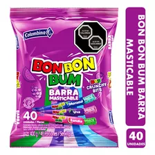 Masticables Bon Bon Bum Crunchy Bits Sabores Surtidos (40 Unidades)