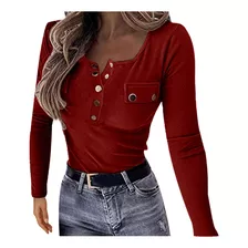 Blusa Feminina Q, Cor Sólida, Tricotada, Fina, Manga Comprid