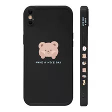 Compatible Con Xs Max Case Cute Painted Design Brown ...