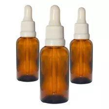 110 Vidro Âmbar De 30 Ml Conta Gotas Gotejador Atacado