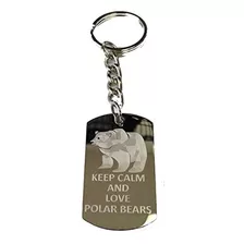 Keep Calm And Love Osos Polares  Key Chain