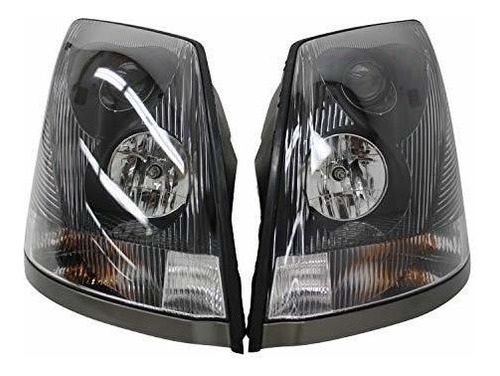 Foto de Faros Negros De Reemplazo Para Volvo Vnl/vnm/vn 04-18.