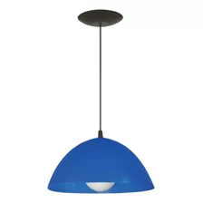 Colgante Pvc Azul C-122 Campana Ferrolux Iluminacion Techo