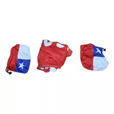 Bandera Viva Chile! Cubre Capot Con 2 Cubre Retrovisor