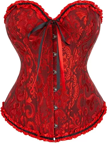 Tercera imagen para búsqueda de corset rojo