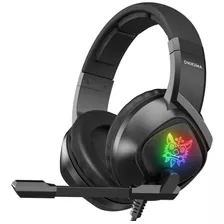 Auriculares Negros Para Juegos Con Luz Led Rgb