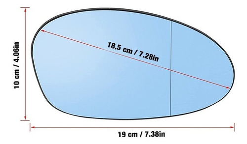 Luneta Espejo Retrovisor Bmw Serie 1 - 3 - Z4 Par 2001-2010 Foto 5