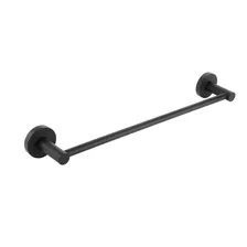 Toallero Barra Para Baño Negro Mate 60 Cm