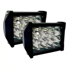 Par Faros 12 Leds Dually 36w Función Fijo Estrobo Auxiliar 