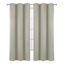 Cortinas Blackout Con Aislamiento Térmico 1.32m X 2.13m Color Ocre