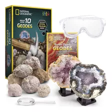 National Geographic Kit De Ciencia Para Abrir 10 Geodas Y E.