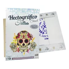 Papel Stencil Ink Tattoo 25 Folhas Roxo Tatuagem Carbono