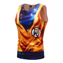 Camiseta Sin Manga Ejercicio Disfraz Dragon Ball Saiyan Goku