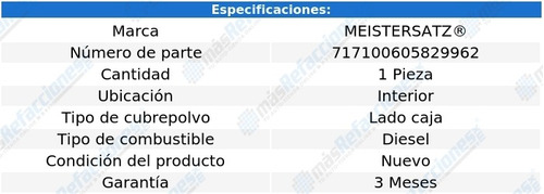 Cubre Polvo Lado Caja Int A8 3.0lv6 12 Al 16 Meistersatz Foto 2