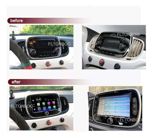 Estereo Fiat 500 16 20 Pantalla Android Radio Wifi Bt Gps Foto 6