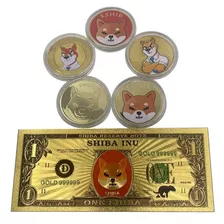 Colección Moneda Y Billete Shiba Inu Conmemorativas